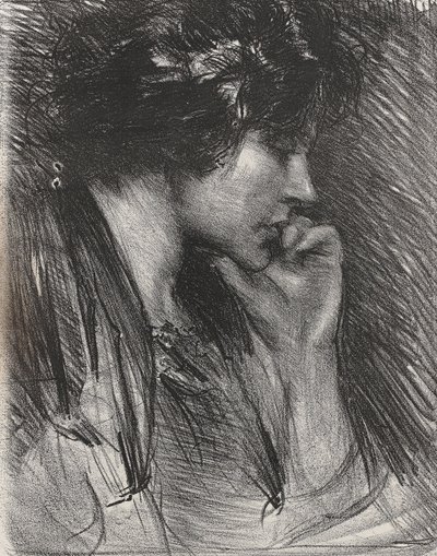 Profile of a woman by Albert de Belleroche